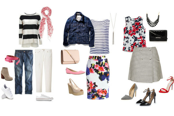 pattern mixing: stripes and florals 