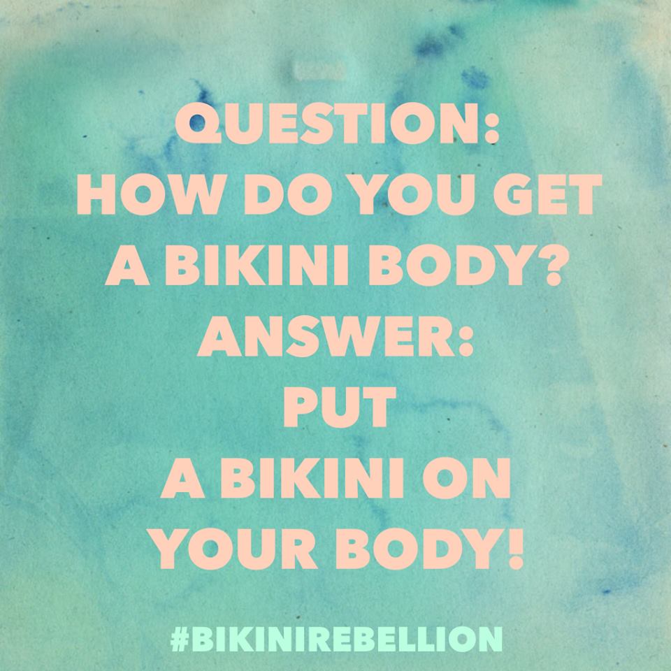how do you get a bikini body