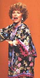 Mrs. Roper of television show Three's Company wearing her signature style, the housedress